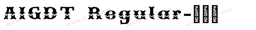 AIGDT Regular字体转换 AIGDT Regular字体转换